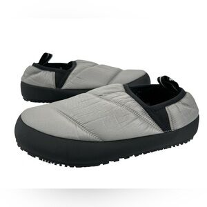 P448 Laby Puff Puffer Quilted Slip-On Slipper GREYNYL